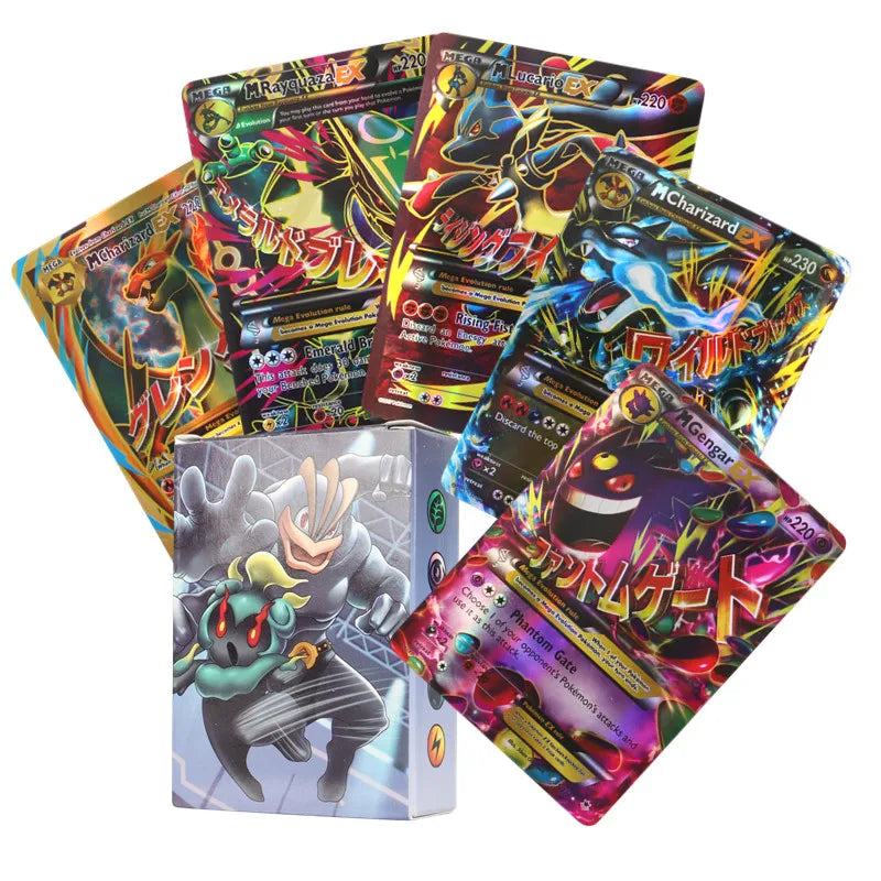 60/100pcs Pokémon TCG Scarlet & Violet EX VSTAR Holographic Cards – English Shiny Trading Set