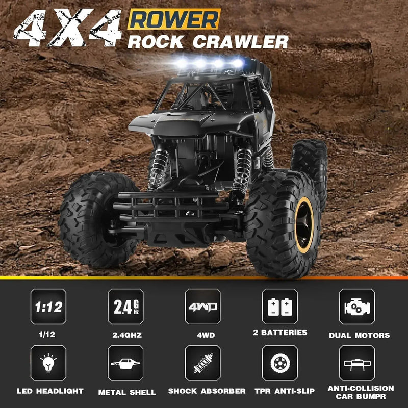 4WD RC OFF-ROAD BUGGY TRUCK – HIGH-SPEED REMOTE CONTROL CAR WITH LED LIGHTS, RACING & DRIFT TOY