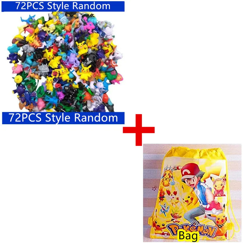 144 Style Pokémon Figures – Pikachu Anime Action Models for Kids & Collectors