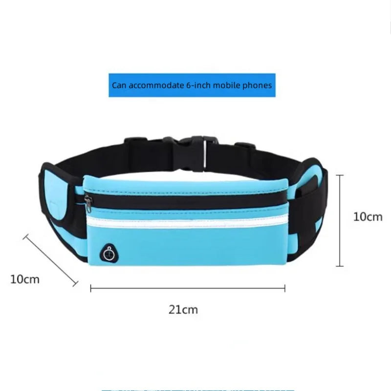 Waterproof Reflective Sports Waist Bag with Adjustable Strap for Running, Cycling & Fitness