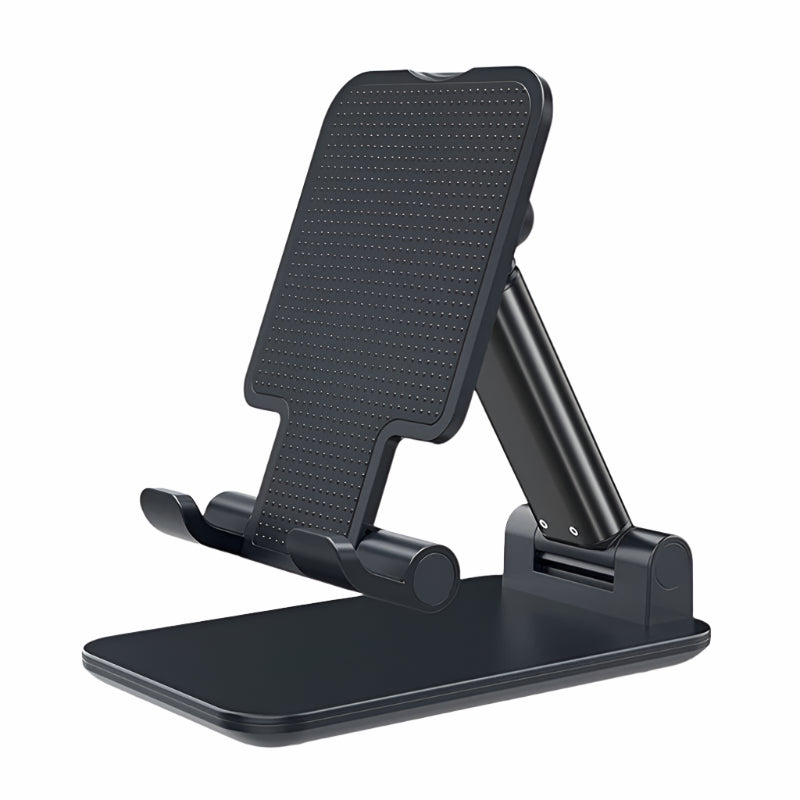 Foldable Metal Desktop Phone Stand – Universal Holder for iPhone, iPad, Tablets & Smartphones