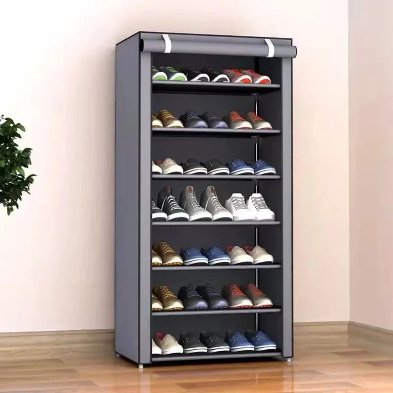 Dustproof Shoe Storage Rack – Multilayer Space-Saving Shoe Cabinet for Home & Hallway Organisation