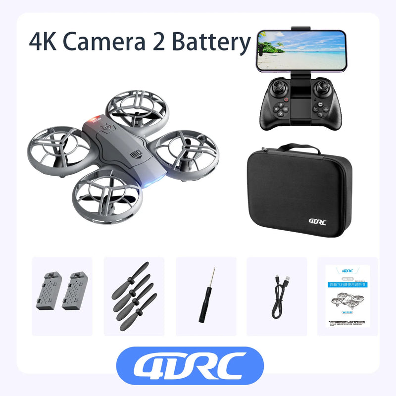 V8 Mini Drone 4K HD Camera – WiFi FPV RC Quadcopter with Altitude Hold, Wide-Angle Lens & 80M Range