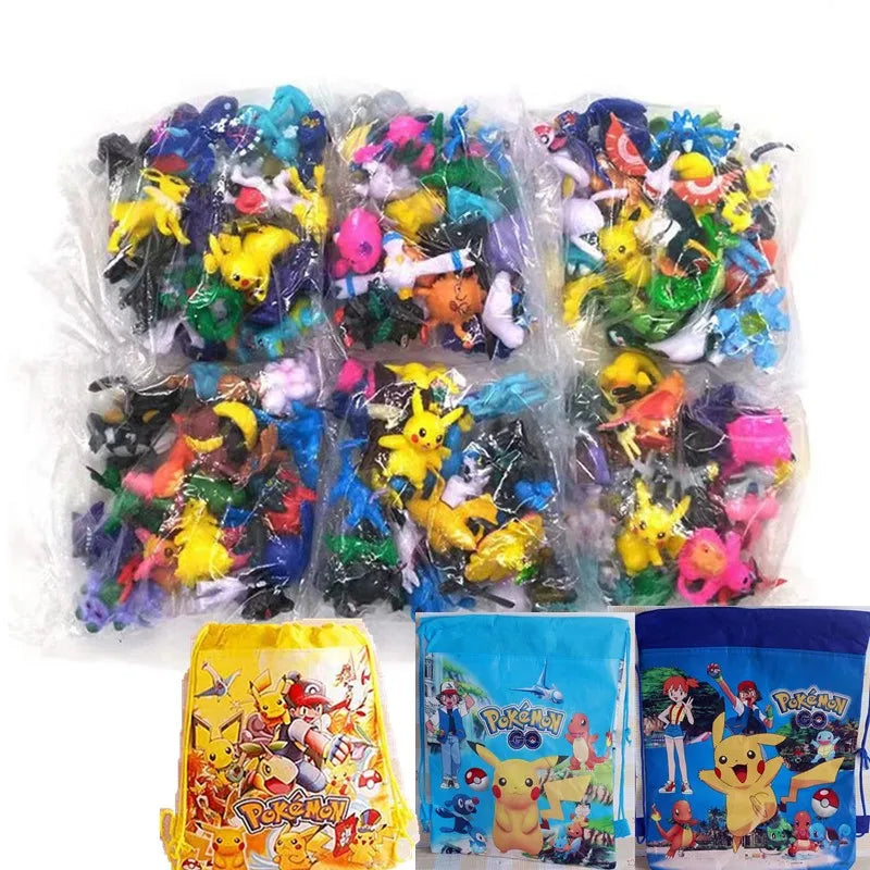 144 Style Pokémon Figures – Pikachu Anime Action Models for Kids & Collectors