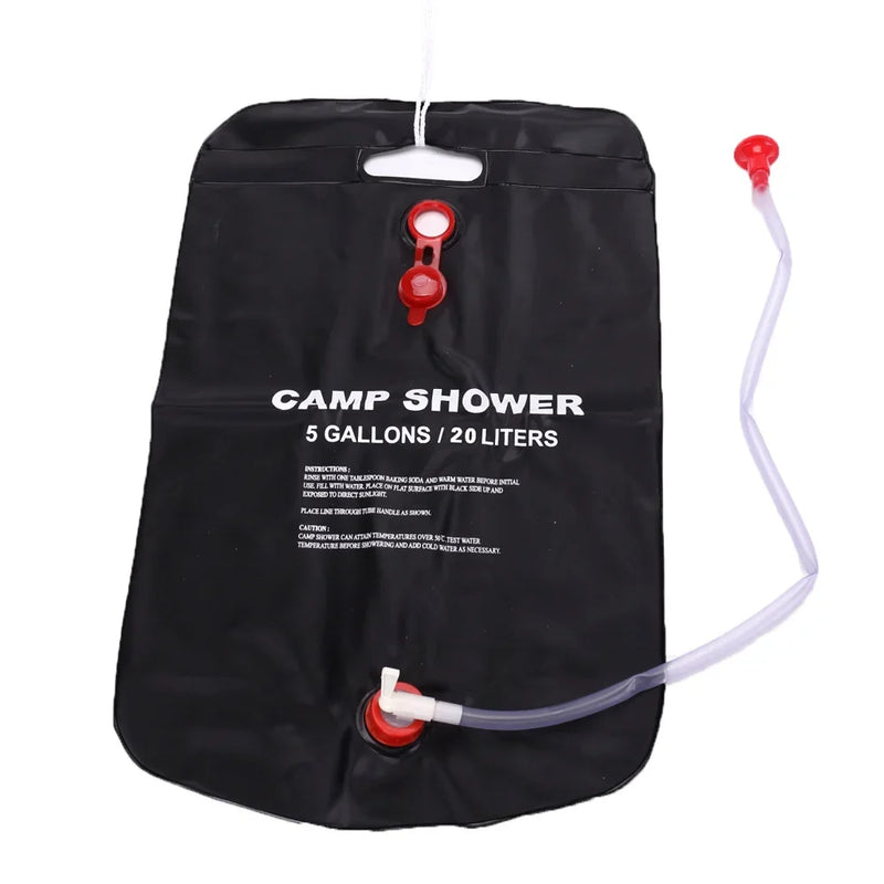 20L Solar Heated Camping Shower Bag – Portable Outdoor Shower for Travel, Hiking, Beach & BBQ