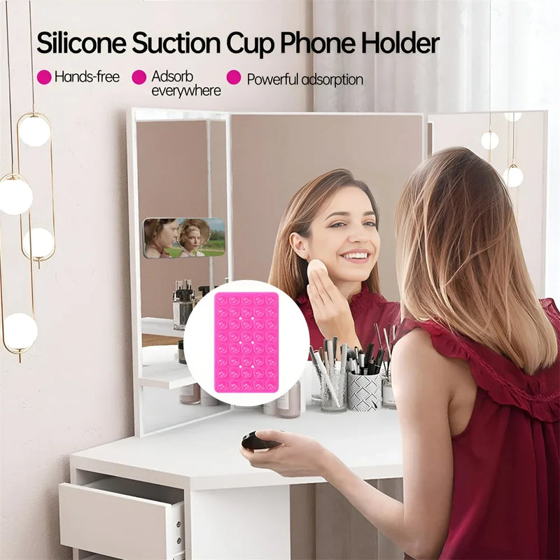 Double-Sided Silicone Suction Pad – Universal Mobile Phone Holder & Adhesive Grip