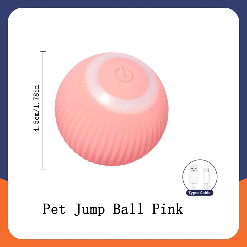 Smart Dog Toy Ball – USB Rechargeable Interactive Bouncing Ball for Dogs & Cats, Durable & Safe