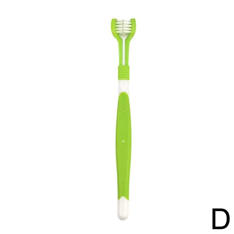 Three-Head Pet Toothbrush for Dogs and Cats | Oral Cleaning Brush for Effective Dental Care