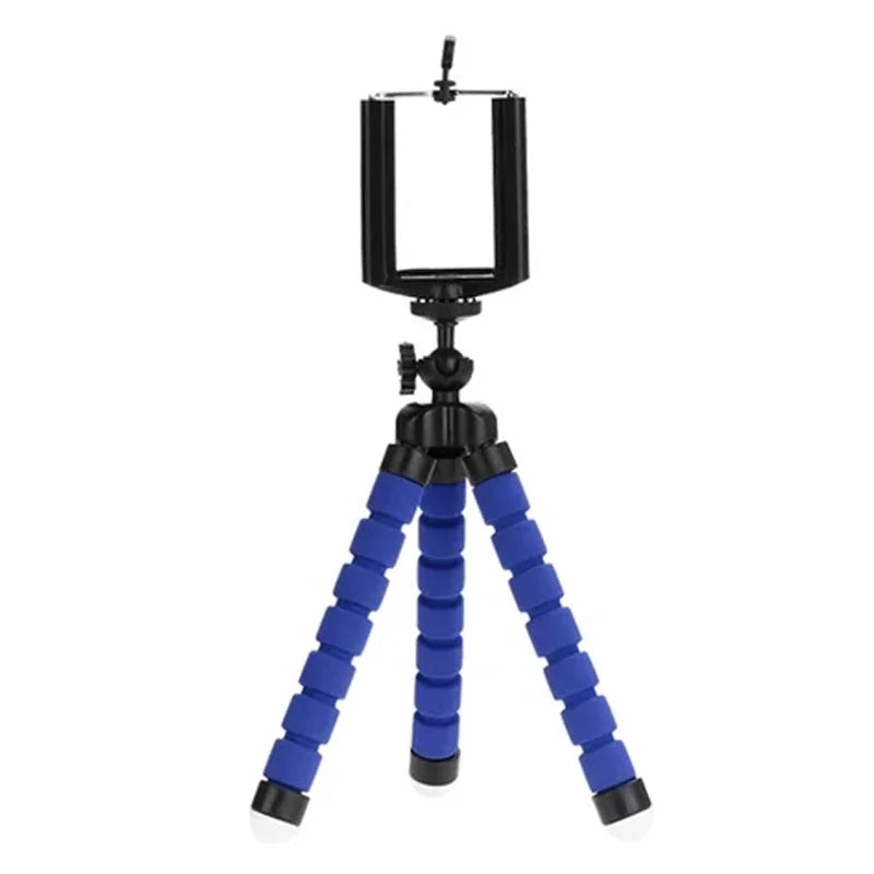 Portable Octopus Mini Tripod – Flexible Stand for Smartphones, Cameras, and Digicams with Holder Clip