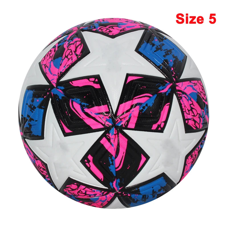 Professional Size 4 & 5 Soccer Ball – Seamless PU Football for Match & Training, Durable & High Bounce