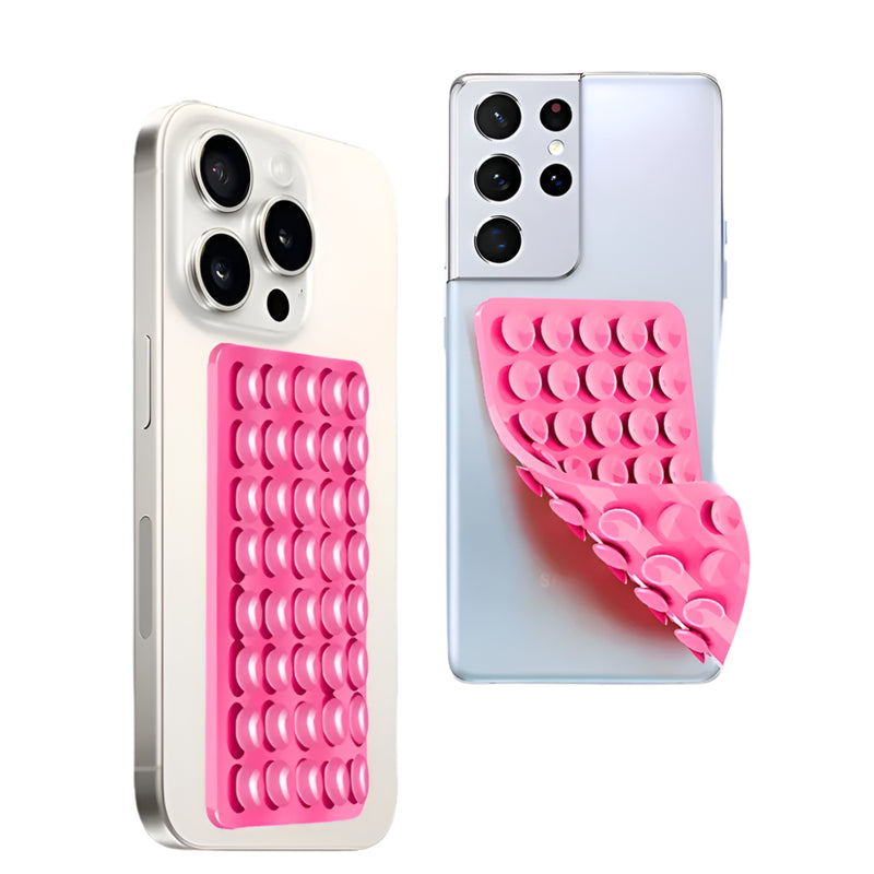 Double-Sided Silicone Suction Pad – Universal Mobile Phone Holder & Adhesive Grip