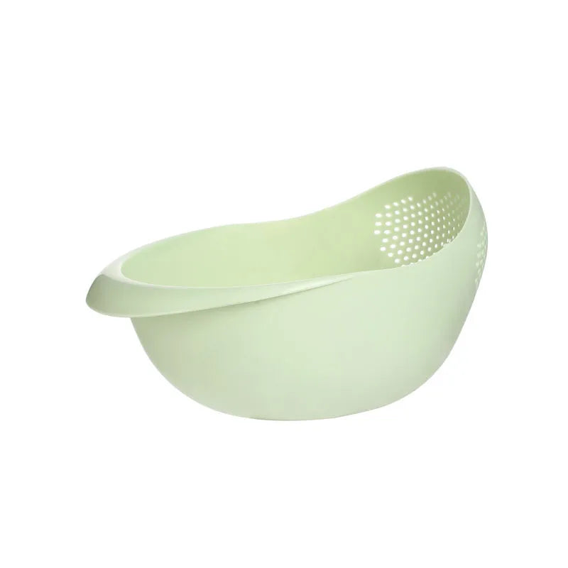 Multi-Purpose Rice Washing Drain Basket – Kitchen Colander for Fruits, Vegetables, and Rice