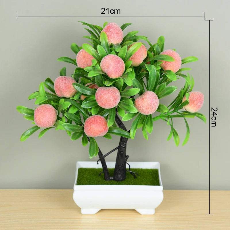 Artificial Bonsai Plant – Small Potted Fake Tree for Home, Table, Hotel, and Garden Decoration