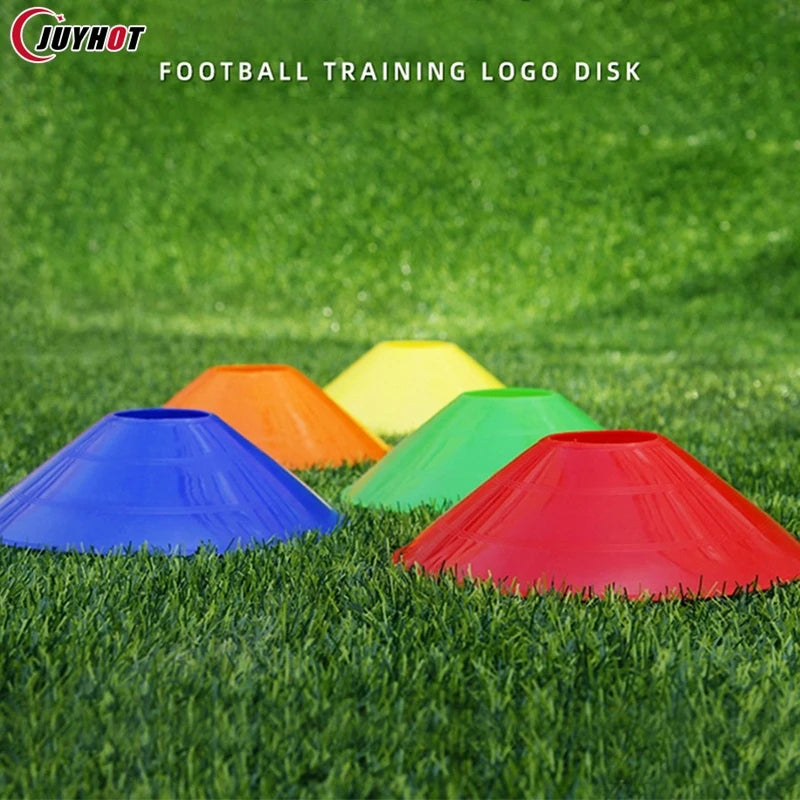 10pcs Football Training Cones – Agility Disc Set for Kids & Pros, Soccer Drills & Sports Accessories