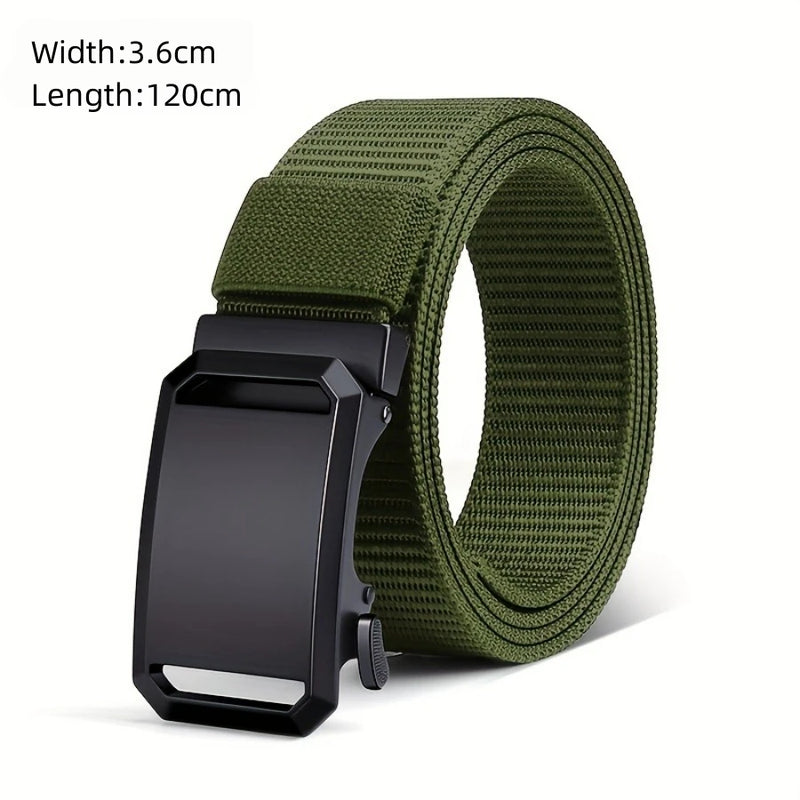 Men’s Outdoor Tactical Nylon Belt – Multi-Functional, Durable Canvas Belt with Adjustable Buckle