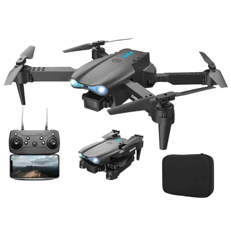 E99 Pro Drone Quadcopter with 4K HD Camera, Dual Lens, 360° Rotation, Altitude Hold, Remote Control