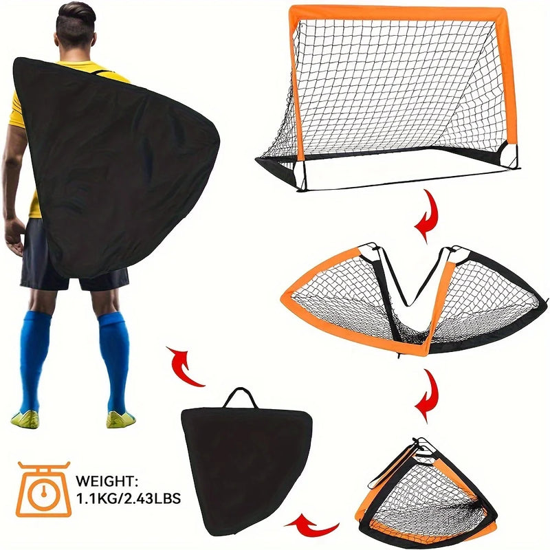 Football Goal for Garden – Pop Up Soccer Goal Net Set for Backyard Training.