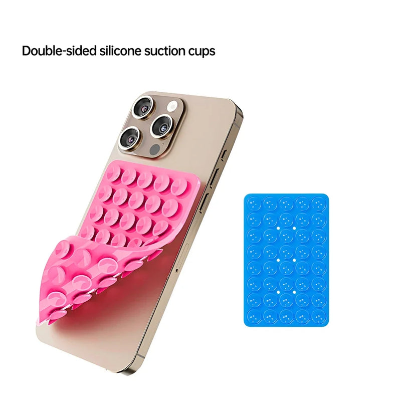 Double-Sided Silicone Suction Pad – Universal Mobile Phone Holder & Adhesive Grip