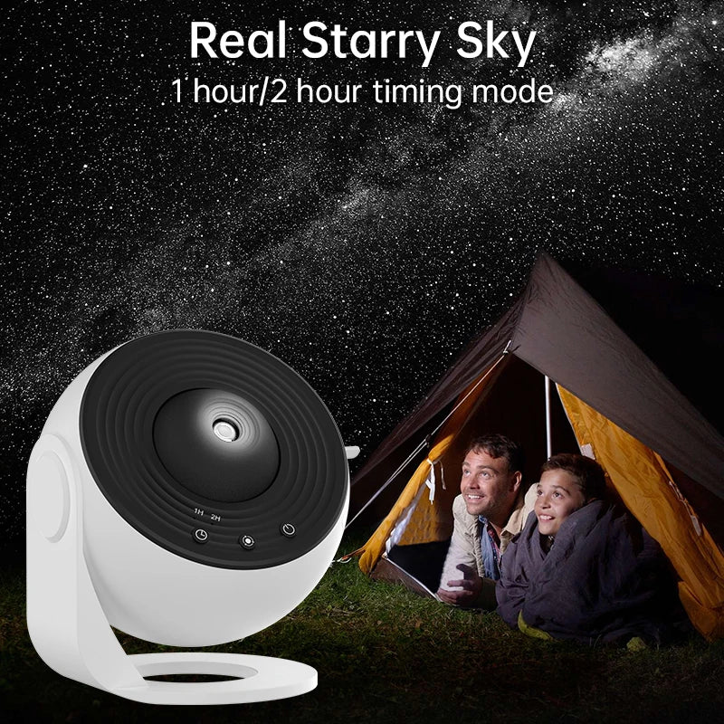 Night Light Galaxy Projector 360° Rotating Starry Sky Lamp for Kids Bedroom, Weddings & Valentines Gifts