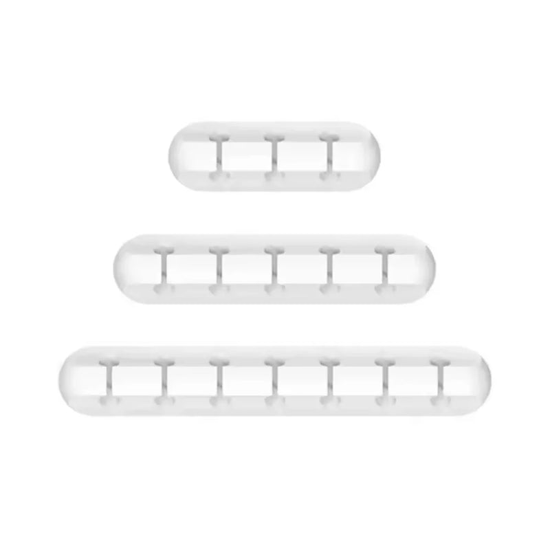 Self-Adhesive Cable Clips – Silicone Wire Organizer for Home, Office & Car | USB Cord Management