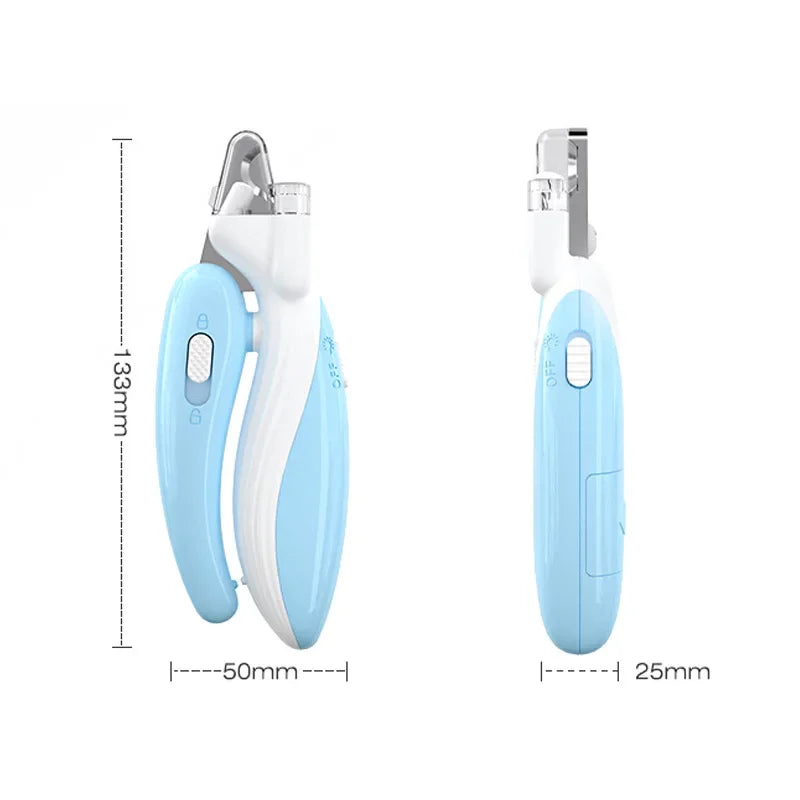 Professional Pet Nail Clippers with LED Light | Safe Paw Trimmer for Dogs, Cats, and Small Animals