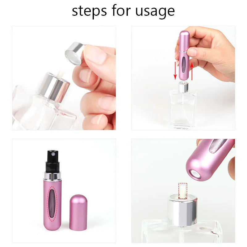 Portable 5ml Mini Refillable Perfume Spray Bottle | Travel Atomiser Cosmetic Container