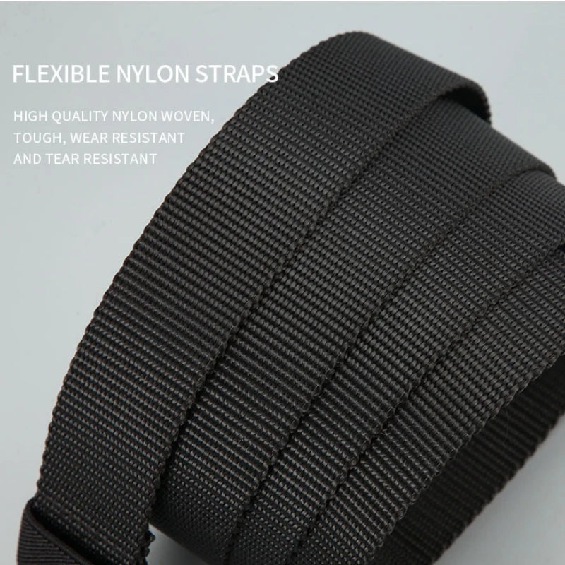 Men’s Outdoor Tactical Nylon Belt – Multi-Functional, Durable Canvas Belt with Adjustable Buckle