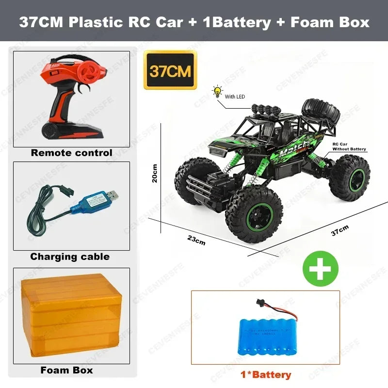 4WD RC OFF-ROAD BUGGY TRUCK – HIGH-SPEED REMOTE CONTROL CAR WITH LED LIGHTS, RACING & DRIFT TOY