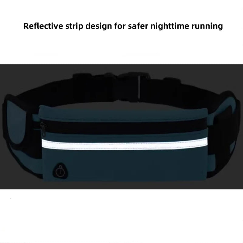 Waterproof Reflective Sports Waist Bag with Adjustable Strap for Running, Cycling & Fitness