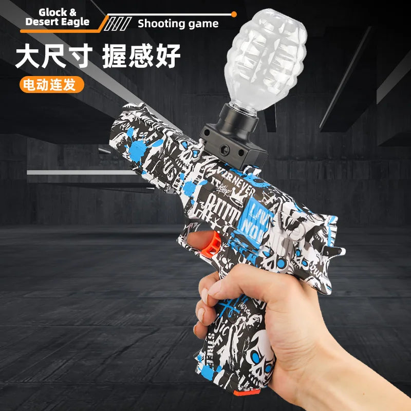 3.7V ELECTRIC GEL BALL TOY GUN – OUTDOOR TEAM PLAY, MULTIPLE SKINS, RECHARGEABLE BATTERY