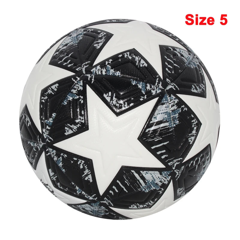 Professional Size 4 & 5 Soccer Ball – Seamless PU Football for Match & Training, Durable & High Bounce