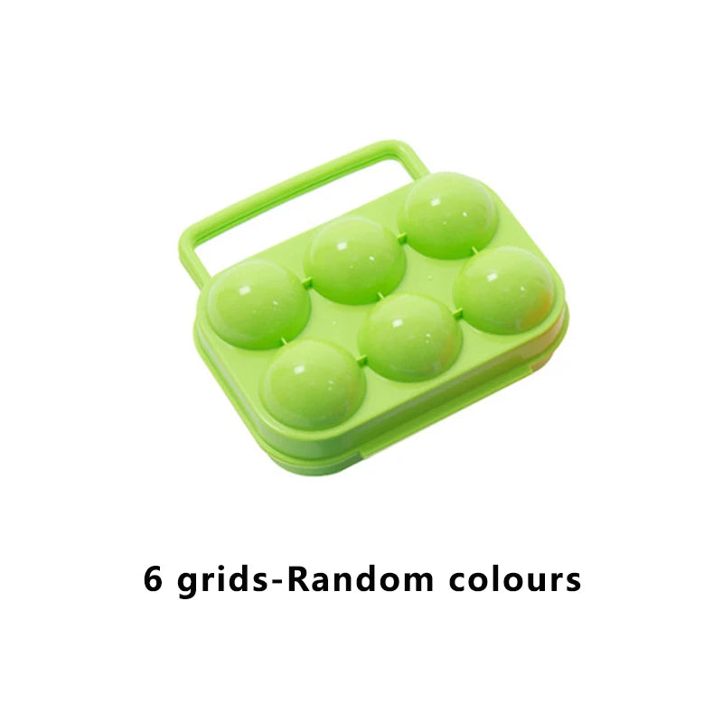 Portable Egg Storage Box – 2/4/6/12 Grid Egg Holder for Camping, Picnic, Kitchen, and Outdoor Use