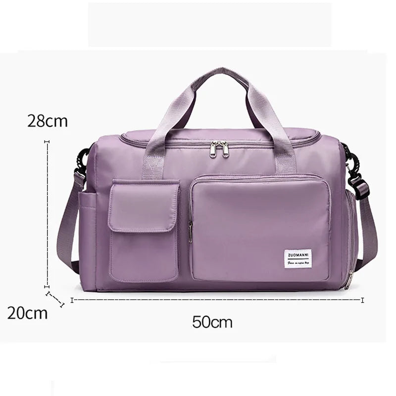 Waterproof Travel Bag Luggage Handbag for Women & Men | Large Capacity Nylon Sports Gym Bag