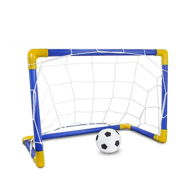 Folding Mini Football Goal Set for Kids – High-Strength PVC Removable Soccer Net for Indoor & Outdoor Play