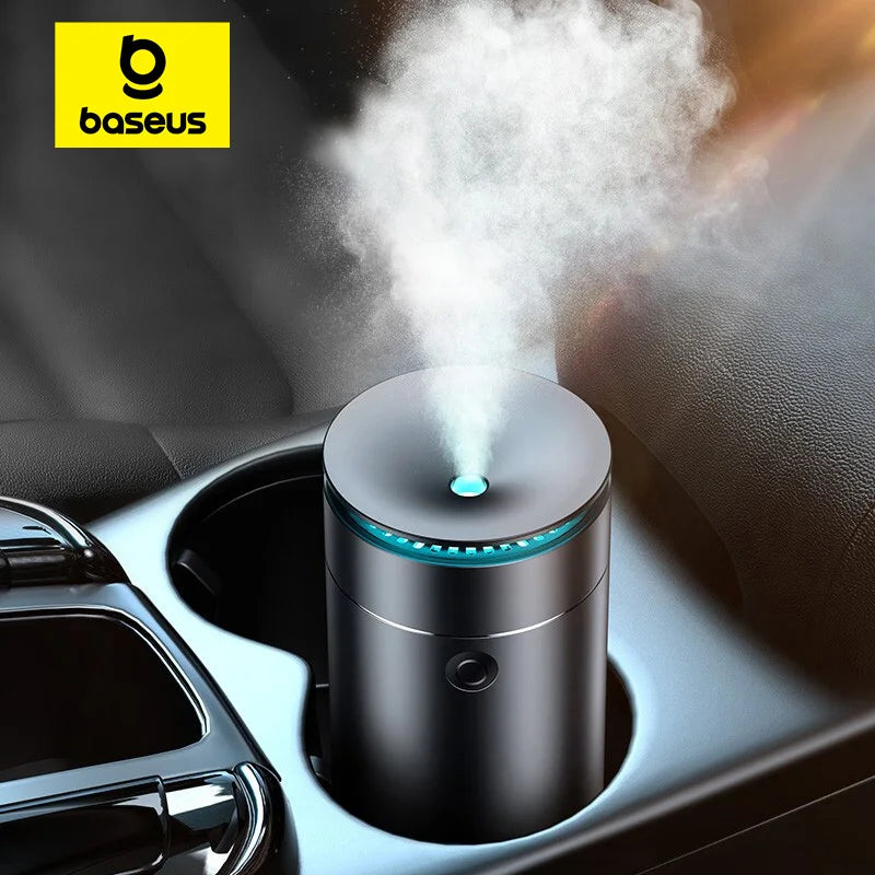 BASEUS CAR DIFFUSER HUMIDIFIER – AUTO AIR PURIFIER & AROMATHERAPY FRESHENER WITH LED LIGHT