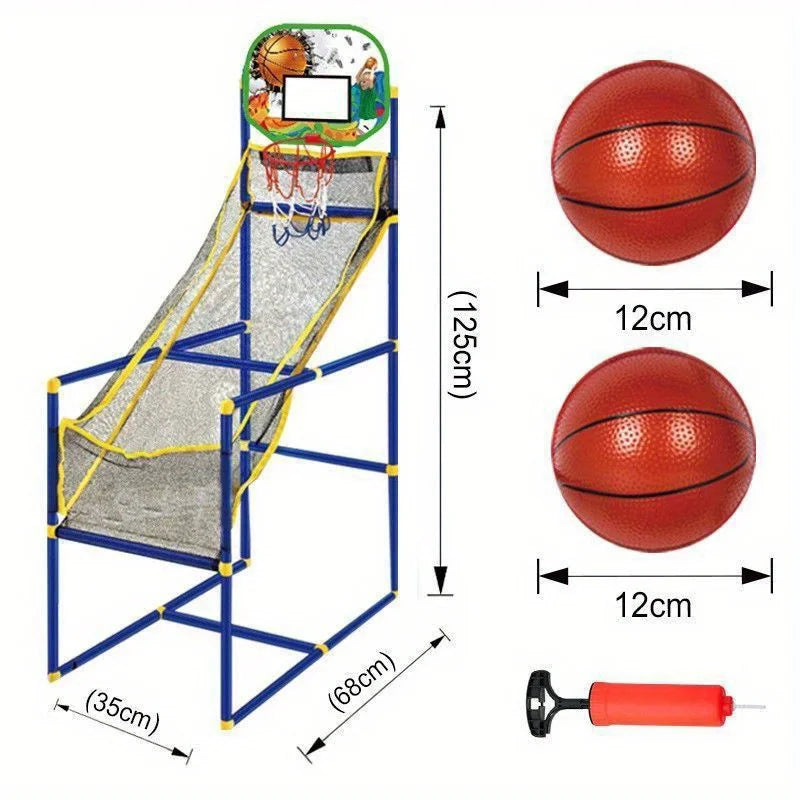 Enjoyable Arcade Basketball Game Set – Indoor & Outdoor Play, Pump & Balls Included, Perfect Gift