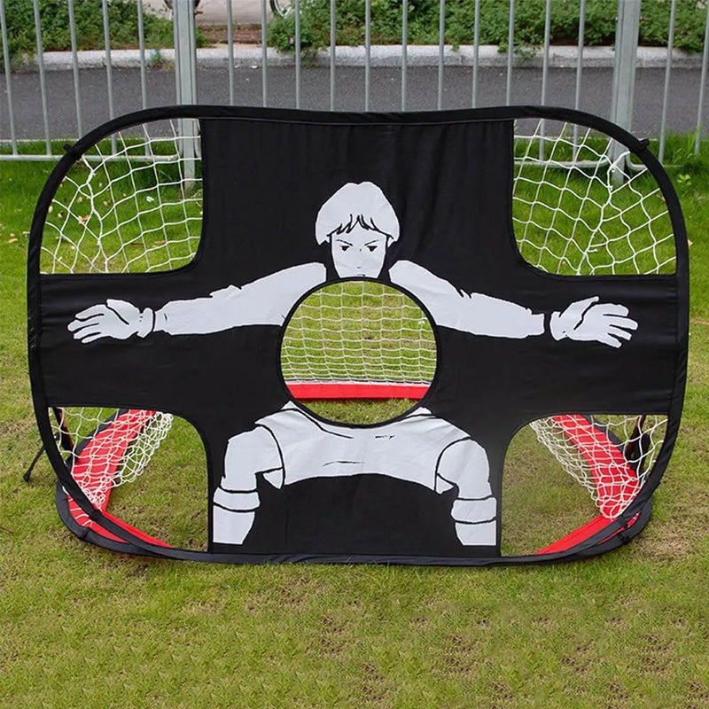 Foldable Football Goal – Nylon Soccer Target Net for Kids & Adults, Indoor & Outdoor Training