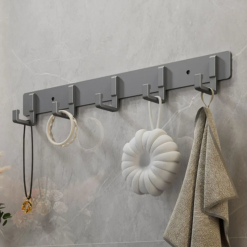 Strong Adhesive Wall-Mounted Towel and Clothes Hook - Punch-Free Bathroom and Kitchen Hanger