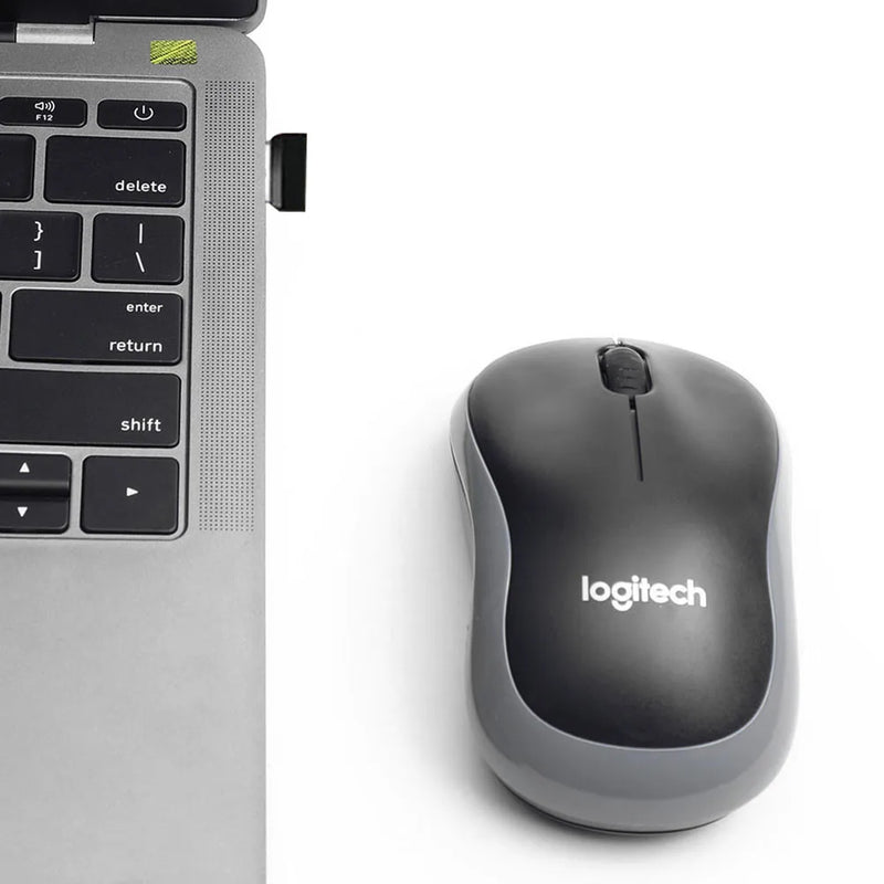 Logitech M185 Wireless Mouse – 2.4GHz USB, 1000 DPI, Mute Optical Mouse for Windows, Mac, Chrome OS