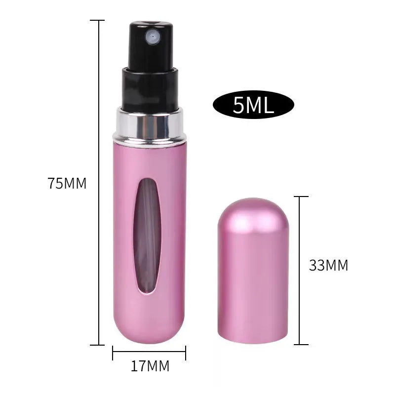 Portable 5ml Mini Refillable Perfume Spray Bottle | Travel Atomiser Cosmetic Container