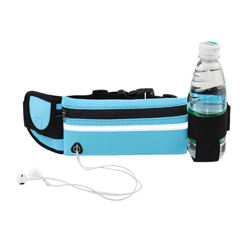 Waterproof Reflective Sports Waist Bag with Adjustable Strap for Running, Cycling & Fitness