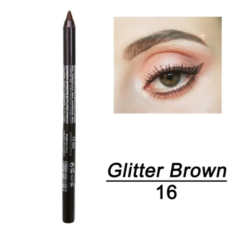 Waterproof Silkworm Pearlescent Eyeshadow & Eyeliner Pen | High Gloss Gel Pen