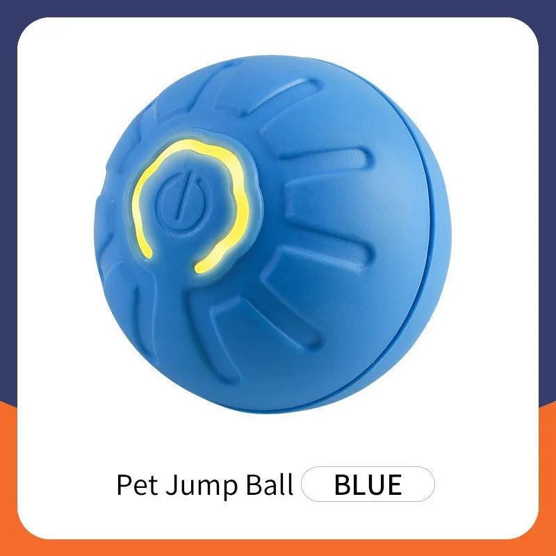 Smart Dog Toy Ball – USB Rechargeable Interactive Bouncing Ball for Dogs & Cats, Durable & Safe