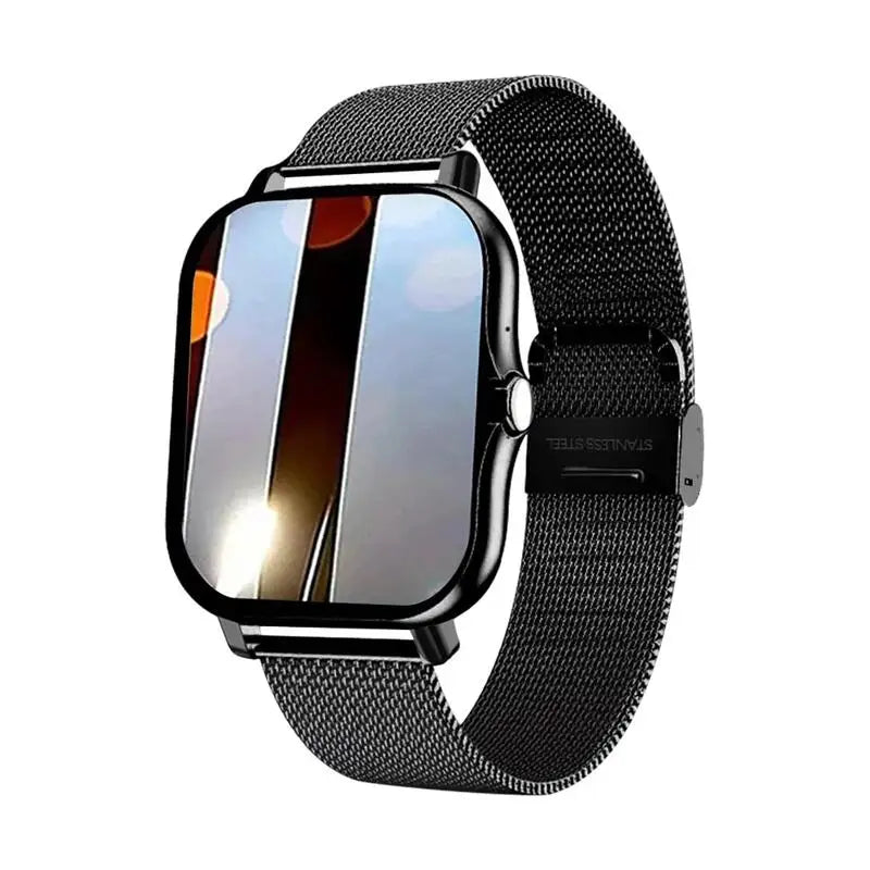 Smart Watch with Bluetooth Call, Blood Oxygen & Pressure Monitoring, 1.44'' Screen for Android & iOS