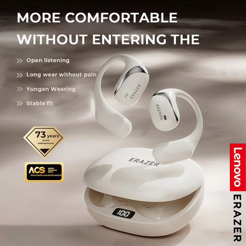 Lenovo ERAZER X9 Wireless Bluetooth 5.4 Headphones with Mic, Noise Reduction, Waterproof, and HiFi Sound