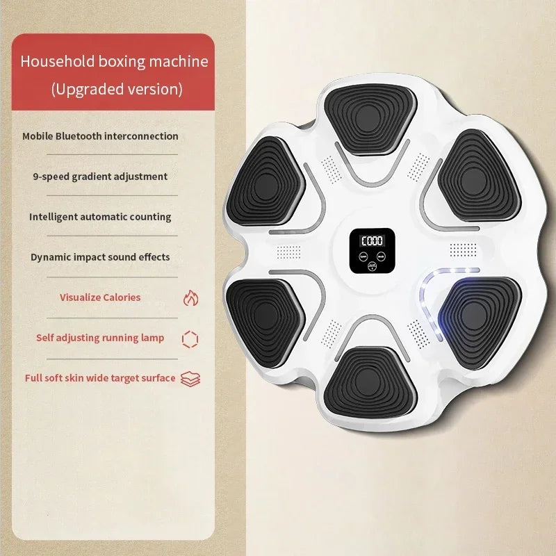 Smart Music Boxing Machine – Interactive Wall Target for Fitness, Training & Reflex Improvement