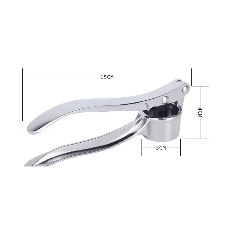 Stainless Steel Garlic Press | Manual Garlic Smasher & Mincer Tool for Kitchen