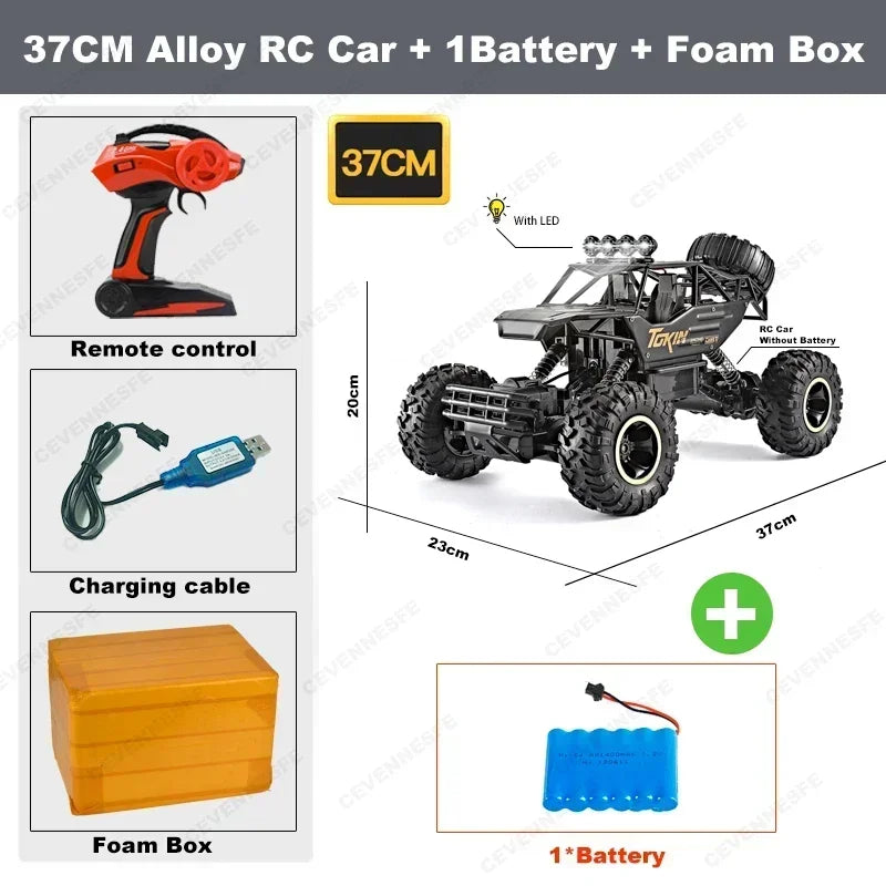 4WD RC OFF-ROAD BUGGY TRUCK – HIGH-SPEED REMOTE CONTROL CAR WITH LED LIGHTS, RACING & DRIFT TOY