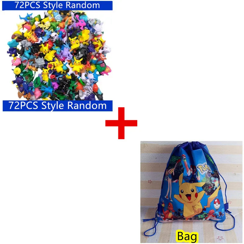 144 Style Pokémon Figures – Pikachu Anime Action Models for Kids & Collectors