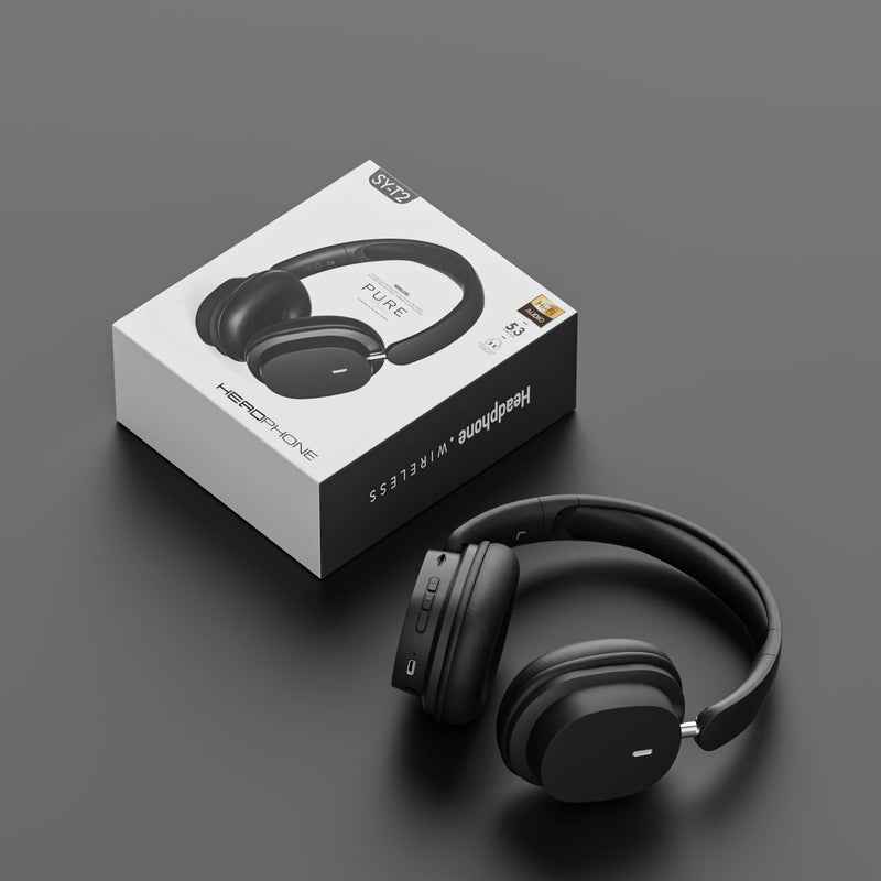 SY-T2 Bluetooth Headphones – Noise Reduction, Wireless & Wired, Hi-Fi Sound, Built-In Microphone